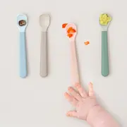 Set 3 lingurite Done by Deer Foodie Easy-Grip Green