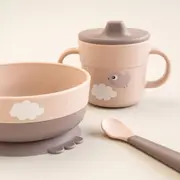 Set prima masa cu ventuza Done by Deer Foodie Happy Clouds Powder