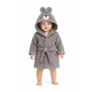 Halat baie bebelusi cu gluga model animal pufos bumbac absorbant trpb0090