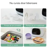 Masina de spalat si sterilizat biberoane Momcozy KleanPal Pro