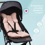 Protectie textila carucior/Scaun auto Salmon Pink SeviBebe BBKSEV_8376-16