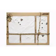 Set bebelusi premium 10 piese bumbac organic, 0-3 luni trpb0111