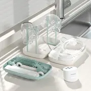 Set de perii pentru biberoane Momcozy 7 in 1 din silicon