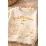 Trening bebe 2 piese din bumbac moale bluza cu imprimeu si pantaloni confortabili trpb0101