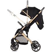 Carucior sport Chipolino Omnia cu maner reversibil noir HUBLKOM02601NO