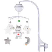 Carusel muzical pentru patut cu proiector Chipolino Hippo HUBMILD02309HIP