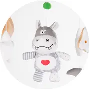 Carusel muzical pentru patut cu proiector Chipolino Hippo HUBMILD02309HIP