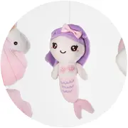 Carusel muzical pentru patut cu proiector Chipolino Mermaid HUBMILD02307MER