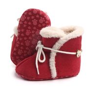 Cizmulite imblanite rosii - warm baby boots chd0812-1-ci1