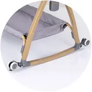 Patut co-sleeper Chipolino Charisma cu laterala culisanta platinum wood HUBKOSCA0262PL