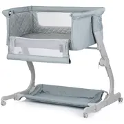 Patut co-sleeper Chipolino Eleganza cu laterala culisanta basil HUBKOSEL0253BA