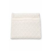 Set bebe tricotat 6 piese alb paturica vesta bluza pantaloni caciula botosei trpb0175