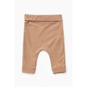 Set bebelus baietel 3 piese body sacou pantaloni bumbac elegant maro trpb0128