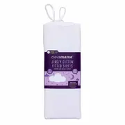 Set doua cearceafuri, alb, cu elastic 140 cm x 70 cm Clevamama 3368 SUPclvm_3368