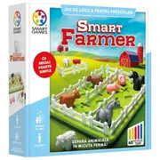 Smart games - smart farmer, joc de logica cu 60 de provocari, 4+ ani, editie lb. romana - okesg091ro