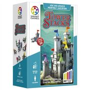 Smart games - tower stacks, joc de logica cu 80 de provocari, 8+ ani, editie lb. romana - okesg106ro