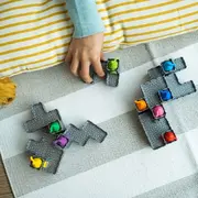 Smart games - tower stacks, joc de logica cu 80 de provocari, 8+ ani, editie lb. romana - okesg106ro