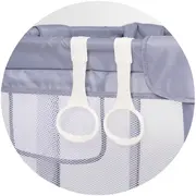 Tarc de joaca Chipolino Amico 200x180 cm cu usa grey HUBKOIAM0251GY