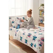 Lenjerie bumbac ranforce pat 3 piese copii 2-8 ani Angel si Stitch pentru saltele 140x70 cm ASC6427968006631