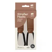 Carlige Universale din piele ecologica pentru Carucior &ndash; Set 2, Maro