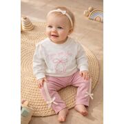 Costum bymurat cu imprimeu you got this girl si fundite decorative, set confortabil pentru fetite bp10184-1-26