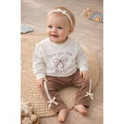 Costumas bymurat cu imprimeu you got this girl si fundite decorative, set confortabil pentru fetite bk10184-1-26