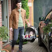 Joie - scoica auto i-snug 2 cu tetiera reglabila, 40-75 cm, cashew, testata adac si certificata r129 bbbc1817cacsw000