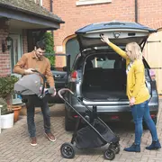 Joie - scoica auto i-snug 2 cu tetiera reglabila, 40-75 cm, raven, testata adac si certificata r129 bbbc1817carvn000