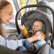 Joie - scoica auto i-snug 2 cu tetiera reglabila, 40-75 cm, raven, testata adac si certificata r129 bbbc1817carvn000