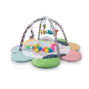 Saltea educationala 2in1, TinyMini, Floare Zoo