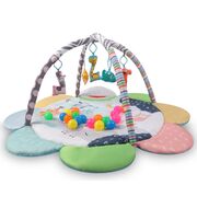 Saltea educationala 2in1, TinyMini, Floare Zoo