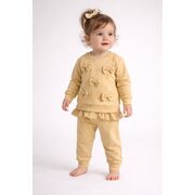 Set 2 piese bymurat cu funde decorative si dantela, costum confortabil pentru fetite bs10148-1-26