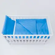 Set lenjerie 6 piese pentru patut, Blue