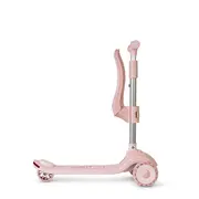 Trotineta Evolutiva 2 In 1 Saro , œcool Rider,   Pink, 12 Luni+, Pliabila, Cu Scaunel, Bluetooth + Difuzor, Roti Led, Frana Spate, Max. 50 Kg Pjb89101