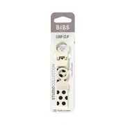 Bibs - lantisor clip loop pentru suzeta, studio collection polka dots, ivory black bbb950134216