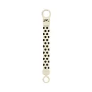 Bibs - lantisor clip loop pentru suzeta, studio collection polka dots, ivory black bbb950134216