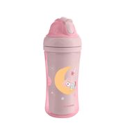 Cana cu pai 220 ml, Moony me Pink, Kikka Boo