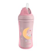 Cana cu pai 220 ml, Moony me Pink, Kikka Boo
