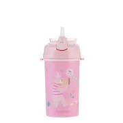 Cana cu pai si curea 450 ml Music Fest Pink, Kikka Boo