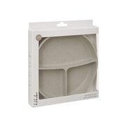 Farfurie compartimentata cu baza cu ventuza pentru bebelusi 600 ml, Sand