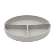 Farfurie compartimentata cu baza cu ventuza pentru bebelusi 600 ml, Sand