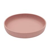 Farfurie pentru bebelusi din silicon alimentar 400ml, Platinum Sage Blush