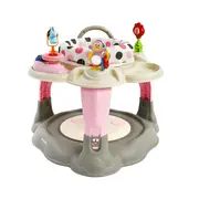 Milly Mally Centru de Activitati 360&deg;, Scaun Rotativ, Inaltime Reglabila, Twist Pastel Dots