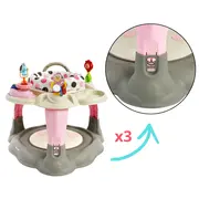 Milly Mally Centru de Activitati 360&deg;, Scaun Rotativ, Inaltime Reglabila, Twist Pastel Dots