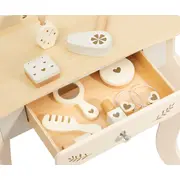 Milly Mally Masuta de Machiaj Copii, Oglinda LED & Accesorii, Elly Natural