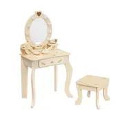 Milly Mally Masuta de Machiaj Copii, Oglinda LED & Accesorii, Elly Natural