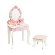 Milly Mally Masuta de Machiaj Copii, Oglinda LED & Accesorii, Elly Pink