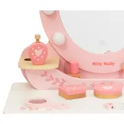 Milly Mally Masuta de Machiaj Copii, Oglinda LED & Accesorii, Elly Pink