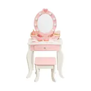 Milly Mally Masuta de Machiaj Copii, Oglinda LED & Accesorii, Elly Pink
