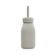 Pahar din silicon cu pai pentru baut independent, 200 ml, Platinum Sand